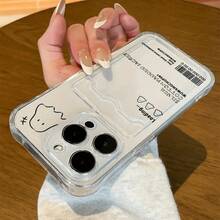 [24h Shipping From DE/FR/ES]Fun Pattern Anti-Drop Card Holder Phone Case For Cards And Photos, Suitable For IPhone 17 Air, 17 Pro Max, 17/16, 17 Pro, 16 Pro, 16 Pro Max, 15 Pro, 15 Pro Max, 14, 14 Pro Max, 13, 12, 11, XS Max, XR - Anti-Drop Card Holder Phone Protective Casethe Perfect Present - A - View 4