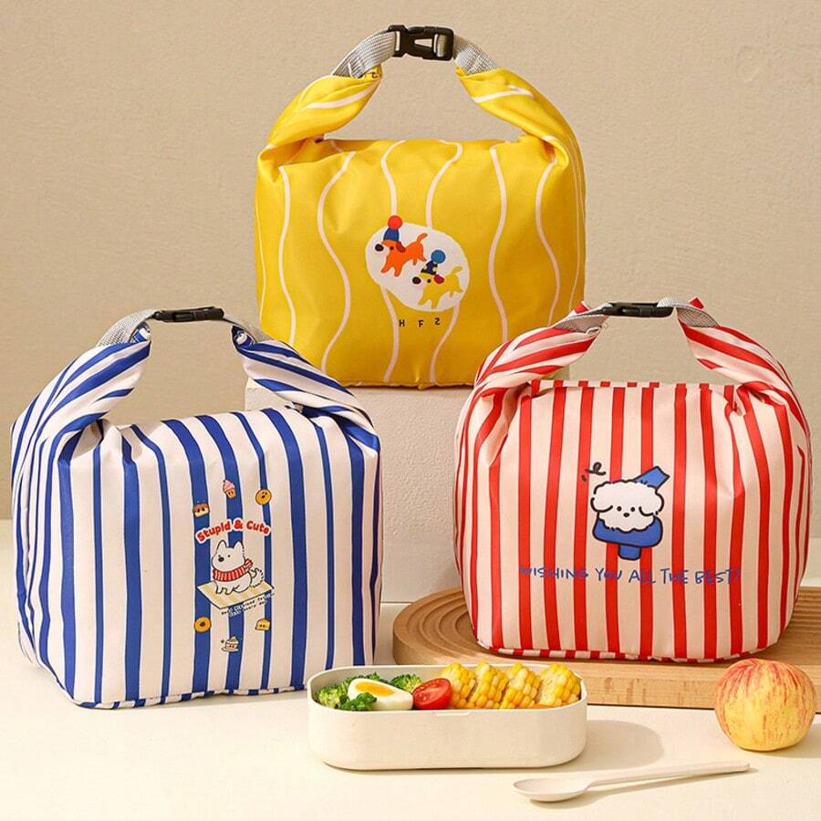 1pc Lunch Bag/Travel Storage Pouch/Bento Snack Travel Storage Bag/Multi-Functional Travel Waterproof Toiletries Organizer, Wide Opening Design For Easy Access, Waterproof And Stain-Resistant, Large Capacity, Convenient To Carry