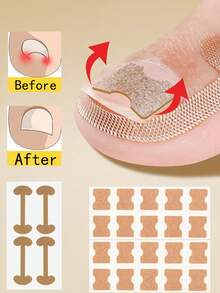 56pcs/Set Ingrown Toenail Correction Pads Nail Correction Stickers Ingrown Nail Tools Suitable For All Types Of Foot Care - Multicolor - View 2