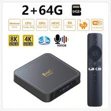 TV98 PRO TV Box, Android 14 System, ATV H313 Quad-Core Processor, Supports 5G Dual-Band WiFi, Plays 8K And 4K Content, Comes With Voice Remote Control - 歐規C型插(220-240V) - 查看 1