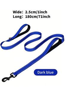Heavy Duty Dual Handle Dog Leash, 5-6 Ft, Shock Absorbing Dog Walking Leash With Reflective Strips, Suitable For Large, Medium And Small Dogs, Great For Outdoor Walking And Training - Multicolor - View 26