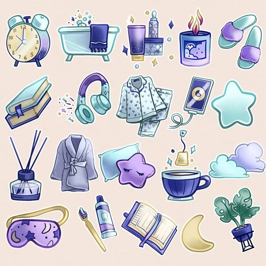 1 Set Self-Discipline Daily Life Theme Stickers, Planner Stickers, Office Stickers, Friendship & Love Gift Stickers, Packaging Stickers, Holiday Party Stickers, Scrapbook Stickers, Bookmark Backpack Luggage Water Bottle Notebook Stickers, Journal Stickers, DIY Stickers, Decal Stickers - A - View 1