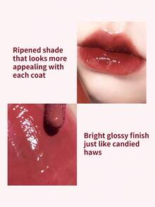 Rom&Nd 1入 5.5g Juicy Lip Tint 12# Cherry Chestnut，復古紅棕色遮蓋深唇紋，持久抗沾染唇釉，適合晚宴好友聚會，柔美果凍光澤唇妝化妝品 - 果汁唇釉 12# 櫻桃栗子 - 查看 4