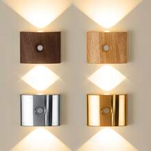 1/2 buah Lampu Dinding Sensor Gerak LED Kepala Ganda, Lampu Malam LED Pintar, Lampu Dinding Sensor Magnetik Dalam Ruangan, Bertenaga Baterai, Suhu Warna dan Kecerahan Dapat Diatur, Cocok untuk Lorong, Kamar Mandi, Kamar Tidur, Dekorasi Rumah - Beraneka warna - View 2