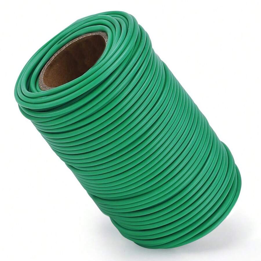 130 Feet Green Soft Twist Plant Tie With 2.5mm Diameter, Garden Ties For Supporting Climbing Plants, Vegetables And Flowers - Green - View 1