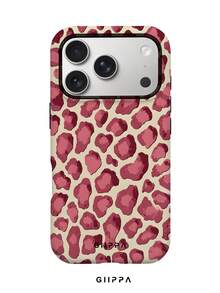 GIIPPA 1pc Pink Leopard Print Design, Phone 17 Pro Max Phone Case, Compatible With Phone 16 Pro Max, 15 Pro Max, 14 Pro Max, Korean-Style High-End Fashionable And Fun Phone Case, Compatible With 11/12/13/14/15/16 Pro Max Plus, Elegant Design Suitable For Men And Women, Perfect Gift For Girlfriend On Christmas, Valentine's Day, Easter, Wedding Season And Birthday! - Multicolor - View 1