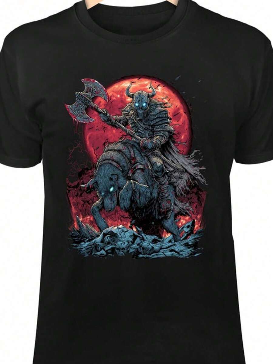 Dancing With My Demon Shirt Halloween Skeleton Monster T Shirt Horror-Themed Patterned Shirt Gothic Cute Style - 黑色 11 - 查看 1