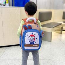 2026新款卡通貓咪兒童後背包，男女童適用，可愛動物圖案幼兒園書包，輕量校園小背包，附拉鍊口袋，大容量休閒日常用包，適合兒童旅行、戶外出遊、購物與日常通勤，時尚多色可選，女孩校園風小後背包 - A - 查看 8