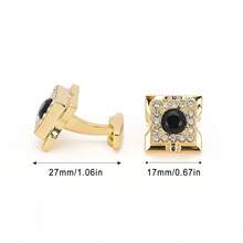 1 Pair Cufflinks For Men, Decorative Shirt Sleeve Accessory For Wedding Business Party Formal Occasions - Multicolor - View 3
