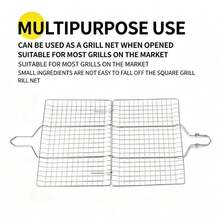 304 Stainless Steel Fish Grilling Basket – Commercial-Grade Multifunctional Fish Grilling Rack And Clamp – Heavy-Duty Grill Accessory - 64 - View 5