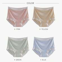 [4pcs/Pack]High Waist Maternity Panties For Early, Mid And Late Pregnancy, Belly Support, Color Block Letter Design, Comfortable Triangle Panties, Non-Binding - Multicolor - View 13
