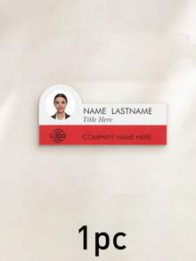 Custom Photo Name Badge, Personalized Employee Name Tag With Logo For Office, Clinic, Hospital, Restaurant & Business, Modern Professional ID Badge, Customized Staff Name Plate, Customizable Workwear Accessory, Appreciation Gift, Holiday Gift - Style a - View 19