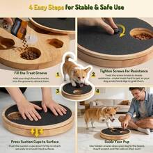 1‑Pack Dog Nail Scratch Board, Reusable Pet Paw File Scratch Pad Featuring Built‑In Treat Storage Compartment, Practical Household Training Tool For Puppy Nail Grinding, Trimming And Scratch‑Behavior Guidance - View 5