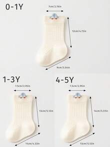 3 Pasang Kaos Kaki Bayi Kartun, Jaring Lebar Bernapas, Tanpa Tulang, Tidak Ada Benang yang Terlepas, Kaos Kaki Katun Tipis untuk Bayi dan Balita, Musim Semi dan Musim Panas - MultiWarna - View 2