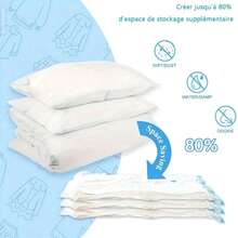 Space-Saving Vacuum Storage Bags, Large-Capacity Vacuum-Sealed Bags, Suitable For Storing Clothes, Bedding, Blankets And Bedding Items. Wardrobe Bedding Organizing Storage Bag, Can Effectively Organize Bedding. - Multicolor - View 12