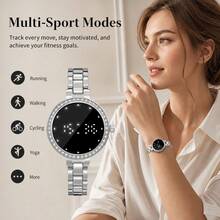 SENBONO Fashion Multifunctional Smart Bracelet, Multiple Sports Modes, Innovative Design, Unique & Elegant, Music Playback, Waterproof, Fashionable Women's Smart Bracelet Watch - View 2