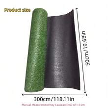 1件 19.7x197英吋人造草皮，多種尺寸可選，室內/室外合成人造草坪，適用於婚禮、露台、陽台、圍欄裝飾，人造塑膠材質仿真草地毯 - 人造草坪 - 查看 16