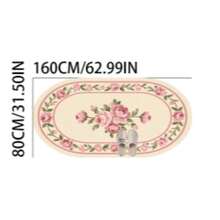 1pc Pink Floral Rug, Cute, Cozy, Thickened Carpet, Plush Rug, Autumn/Winter Rug, Decorative Rug, Bedroom Decor, Small Rug, Carpet, Home Decor, Living Room Rug, Living Room Small Rug, Bedroom Rug - Multicolor 1 - View 15