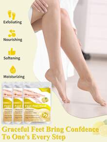 5 Paket Masker Pengelupas Kaki, Masker Eksfoliasi Kaki untuk Pria dan Wanita, Masker Pengelupas Kaki, Masker Pelembap Kaki - View 13