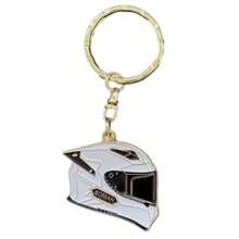 1pc Alloy Motorcycle Helmet Shaped Keychain Bag Charm Gift For Back To School, Halloween, Thanksgiving, Christmas - Multicolor - View 6
