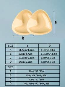 2pcs Silicone Triangle Thick Adhesive Bra, Double-Sided Self-Adhesive Invisible Nipple Covers - Multicolor - View 7