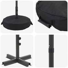 Crema Poliester Parasol de Jardin 230 x 230 cm Proteccion UV Proteccion Lluvia Manivela Jardin Terraza Balcon Patio Zona Exterior Proteccion Solar Terraza Balcon Jardin Patio Zona Exterior Proteccion UV Sombra Cortavientos Proteccion Lluvia Exterior Camping - B - Ver 6