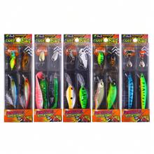 HENGJIA Fishing Bait Set Wobbler For Bass Pike Sea Fishing Lures Kit Long Casting Minnow Crankbait VIB SOFT LURE Carp Tackle Accessories - Multicolor - View 7