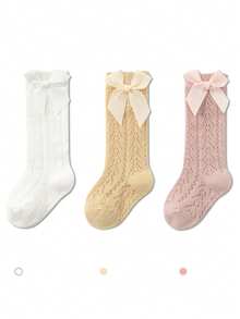 5 Pairs Baby Girls' Lace Ruffle Princess Socks - Multicolor - View 9