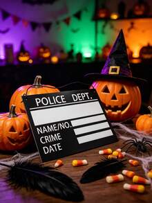 3pcs Halloween Prisoner Costume Name Tags, Prison Prisoner Name Tags, Prisoner Name Tag Props, Suitable For Halloween Party, Role Play, Stage Performance Props, Party Decoration - A - View 5
