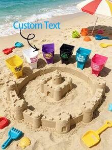 Personalized Beach Cup Holder, Women's Travel Gift, Bachelorette Party Beach Gift, Sand Beverage Holder & Phone Stand, Customized Vacation Essential, Men's Style - Multicolor - View 1