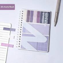 1pc Loose-Leaf Notebook Expansion Sticky Notes Multi-Combination, Multi-Functional Student Use With Adhesive, Internet Celebrity Style Highly Attractive Set, This Memo Pad And Notebook Combination Set Is Convenient To Use. Soft And Elegant Morandi Color, Notebook With Adhesive, Fashionable Design. It Can Be Used As A Student Message Board Or An Office Memo Pad. Suitable For School, Office, Primary And Secondary Students (Unisex) - Multicolor - View 12