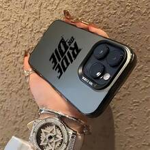 [24h Shipping From DE/FR/ES]Creative Black Letter RIDE 7/8 Plus Anti-Drop Soft Case, Minimalist Premium Air Cushion Compatible With IPhone 14 Pro Max, Apple 13 Phone Case, Couple XS Max New 12 Pro Anti-Drop XR Matte 11 Unisex 13 Full Cover 15 PRO Soft Case 15 Protective Coverthe Perfect Present - 1pcs - View 4