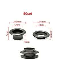 10/30/50 Set Metal Eyelet With Washer Grommet Ring Air Hole Rivet For Leather Bag Shoes Belt Cap Clothes - A - View 67