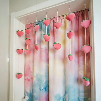7 pezzi, 18 tende da porta appese decorate con pesche e fragole carine, decorazione da appendere per la stanza, tenda divisoria per la camera da letto, ornamento da appendere per la casa, decorazione per la stanza, adatto per matrimoni, feste di compleanno, decorazioni per feste