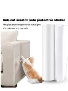 Cat Scratch Sofa Protection Tape (5m), Suitable For Dogs, Furniture, Training, Self-Adhesive Transparent Material - 45X500cm - View 5