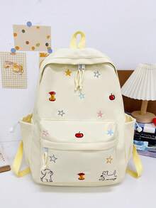 New Cartoon Back To School Season Versatile Couple Multifunctional Large Capacity Comfortable Minimalist Elegant Suitable For Various Occasions Backpack (No Accessories Included) - Multicolor - View 13