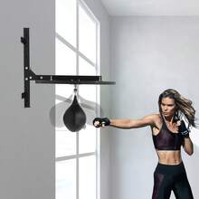 YUNRUX Plataforma para saco de velocidad, conjunto de plataforma para saco de velocidad, dispositivo de entrenamiento de boxeo de alto rendimiento con pelota de boxeo. - A - Ver 10