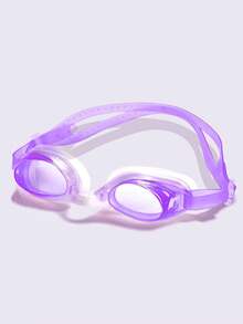 1pc High Definition Anti-Fog Waterproof Swimming Goggles, Comfortable Fit Leak-Proof Training Swim Glasses - Multicolor - View 2