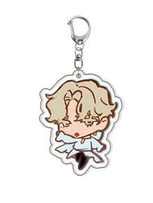 1pc-Anime Character-Alien Keychain-Figurine Keychain-Keychain-Key Cover -Jewelry Decoration - Multicolor - View 4
