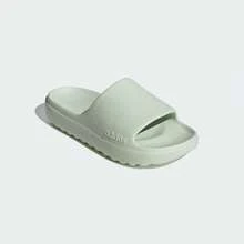 Adidas 春夏中性情侶時尚極簡運動休閒拖鞋 JQ7459 - 亞麻綠 - 查看 5