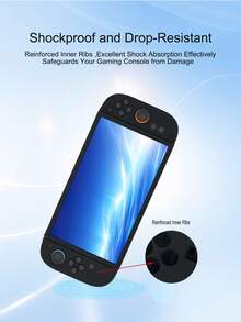 Compatible With Switch 2, 1pc Console Protective Case + 2pcs Detachable Controller Covers Set, Anti-Drop Anti-Dust Anti-Slip Anti-Sweat Enhanced Gaming Operation Feel And Experience, Color Box Packaging - View 2