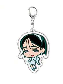 1pc-Anime Character-Alien Keychain-Figurine Keychain-Keychain-Key Cover -Jewelry Decoration - Multicolor - View 9