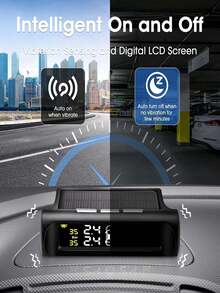 Car Tire Pressure Monitoring System Solar-Powered Auto Tire Pressure Sensor Digital Display For Real Monitoring Fit For Cars And Rvs - A - View 9