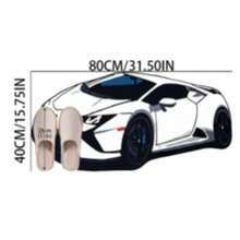 1 pieza Alfombra de felpa con patrón de coche de carreras en blanco y negro, de lana sintética, alfombra gruesa y suave, para otoño/invierno, alfombra decorativa, decoración de dormitorio, alfombra pequeña, alfombra, decoración del hogar, alfombra de sala de estar, alfombra pequeña de sala de estar, alfombra de dormitorio, decoración del hogar de sala de estar, alfombra de exterior, alfombra lavable - Multicolor 1 - Ver 11
