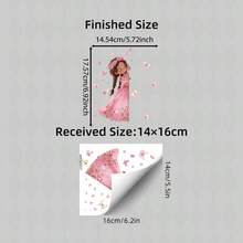 Lovely Little Girl PVC Wall Stickers Easy Install, Pretty Switch Decor For Kids Room & Kindergarten - Multicolor - View 4