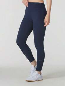 Nike Quick-Drying Comfortable Breathable High-Waisted Cropped Leggings For Women, Navy Blue - Navy Blue - View 1