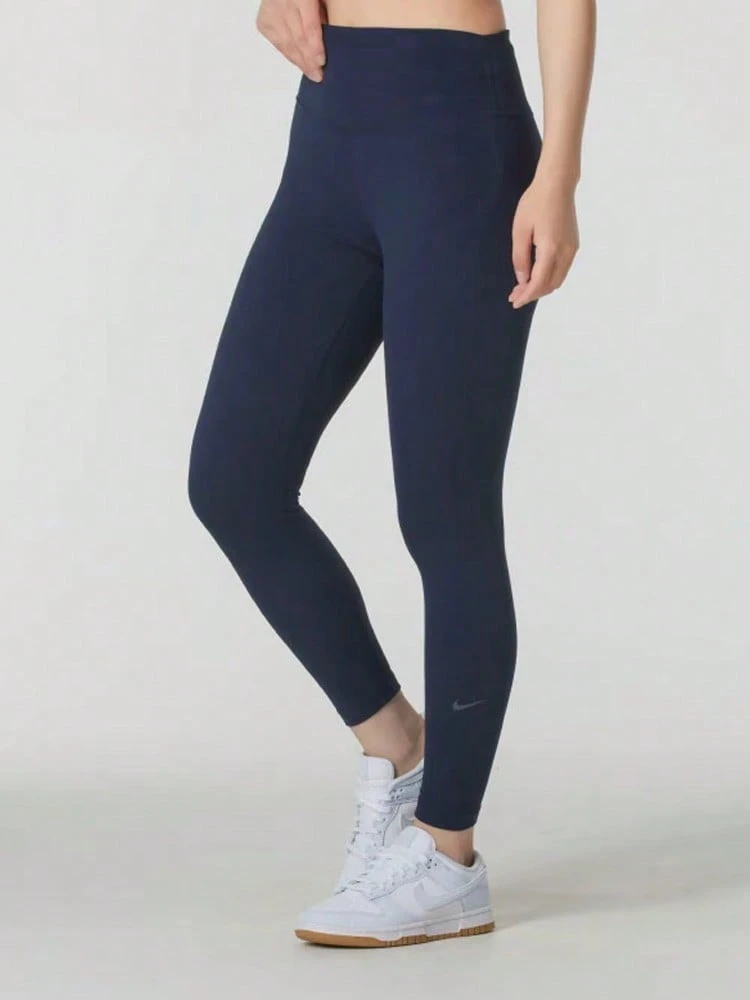 Nike Quick-Drying Comfortable Breathable High-Waisted Cropped Leggings For Women, Navy Blue - Navy Blue - View 1