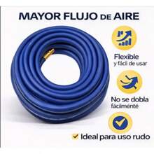 High Pressure Air Compressor Hose 3/8 - 15 Meters - Blue - View 4
