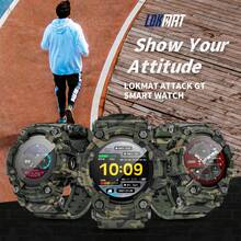 LOKMAT ATTACK Smartwatch Features A 1.32-Inch Screen, Flashlight, Compass, Bluetooth Calling, 100 Sports Modes, IP68 Water Resistance, Health Monitoring Functions, And Is Compatible With Android And IOS Systems - View 3