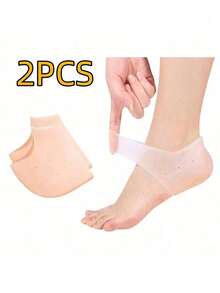 Thick Breathable Gel Heel Pads-Comfortable Silicone Heel Cushions,Suitable For Heel And Achilles Tendonitis-Provide Flexible Foot Support For Hiking, Travel And Daily Use-Enhance Comfort And Foot Support,Summer, Beach,Travel Essentials - Multicolor - View 12